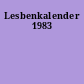 Lesbenkalender 1983