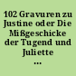 102 Gravuren zu Justine oder Die Mißgeschicke der Tugend und Juliette oder Das Wohlergehen des Lasters von Donatien-Alphonse-François Marquis de Sade