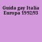 Guida gay Italia Europa 1992/93