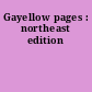 Gayellow pages : northeast edition