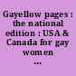 Gayellow pages : the national edition : USA & Canada for gay women & men