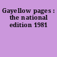 Gayellow pages : the national edition 1981