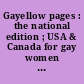 Gayellow pages : the national edition ; USA & Canada for gay women & men