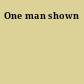 One man shown