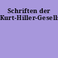 Schriften der Kurt-Hiller-Gesellschaft