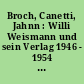 Broch, Canetti, Jahnn : Willi Weismann und sein Verlag 1946 - 1954 ; mit einer Bibliographie der Verlagsproduktion ; [mit einem Verzeichnis der ausgewählten Stücke als Beilage]
