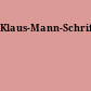 Klaus-Mann-Schriftenreihe