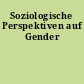 Soziologische Perspektiven auf Gender