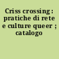 Criss crossing : pratiche di rete e culture queer ; catalogo