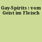 Gay-Spirits : vom Geist im Fleisch