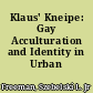 Klaus' Kneipe: Gay Acculturation and Identity in Urban Germany