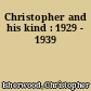 Christopher and his kind : 1929 - 1939