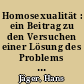 Homosexualität : ein Beitrag zu den Versuchen einer Lösung des Problems im Strafrecht