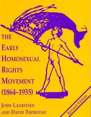 The early homosexual rights movement (1864-1935)