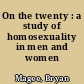 On the twenty : a study of homosexuality in men and women
