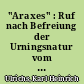 "Araxes" : Ruf nach Befreiung der Urningsnatur vom Strafrecht ; an die Reichsversammlungen Norddeutschlands und Oesterreichs