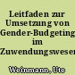 Leitfaden zur Umsetzung von Gender-Budgeting im Zuwendungswesen